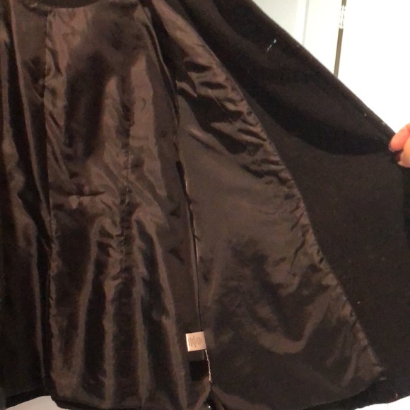 Woman’s wool hooded pea coat - Picture 6 of 7